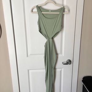 HM - Sexy mint green dress with slits